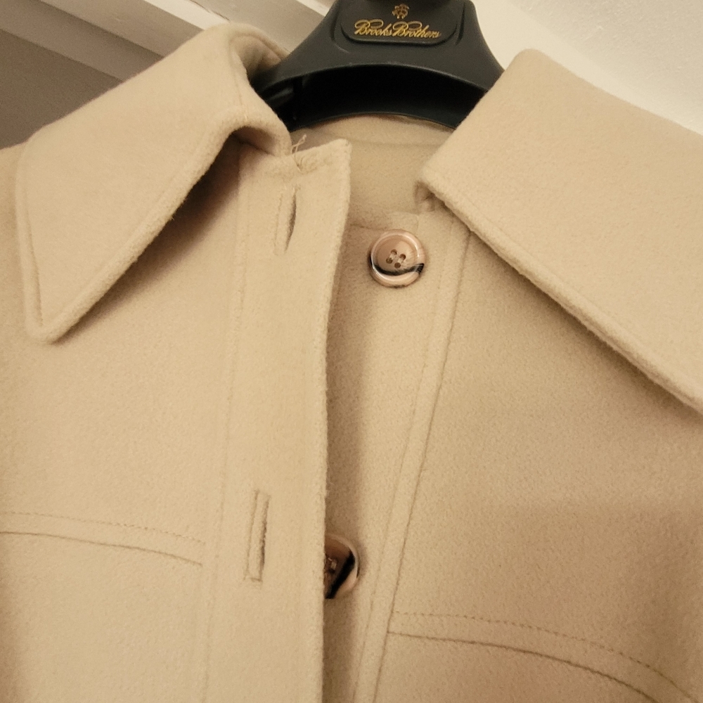 Vintage Sakowitz Cashmere Button Coat with Self Tie - Picture 3 of 14